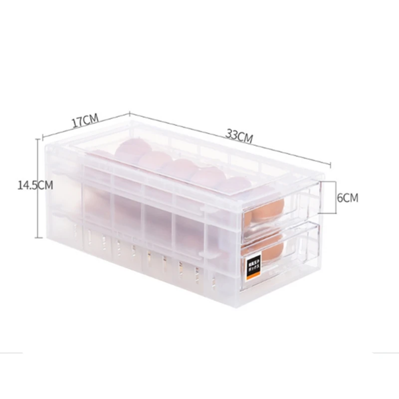 

1 Pcs Plastic Egg Container Case Refrigerator Fresh Storage Boxs Kitchen Tools Portable Wild Picnic Egg Organizer Egg Box