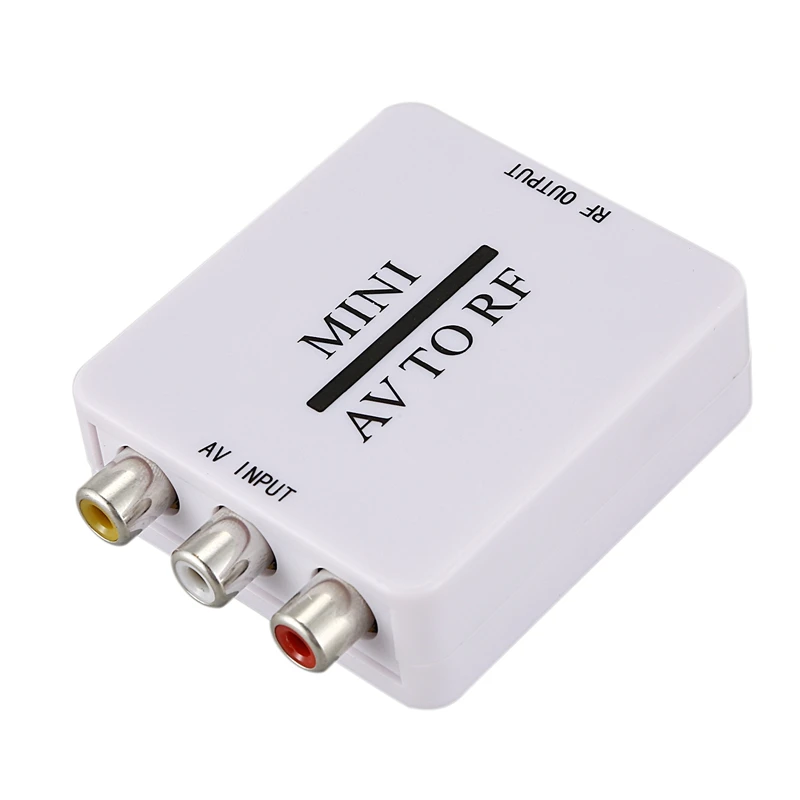 Мини Rca Cvsb Av в Rf адаптер 67 25 МГц 61 видео Аудио ТВ переключатель сигналов