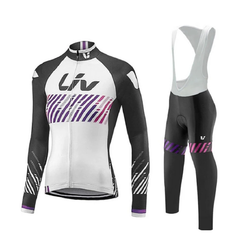 

Women Lycra Sun-Proof Cycling Jersey Set 2022 LIV Sport Road Bike Clothing BIB Pants Female Bicycle Clothes MTB Suit Uniform Kit