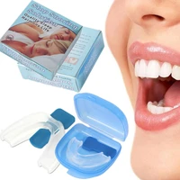 3pcsset anti snore mouthpiece apnea breathe aid silent snore device sleeping equipment tooth cover with storage case