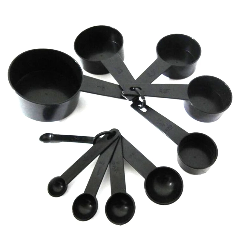 Черные Пластиковые мерные чашки мерная ложка сделай сам для выпечки торта
