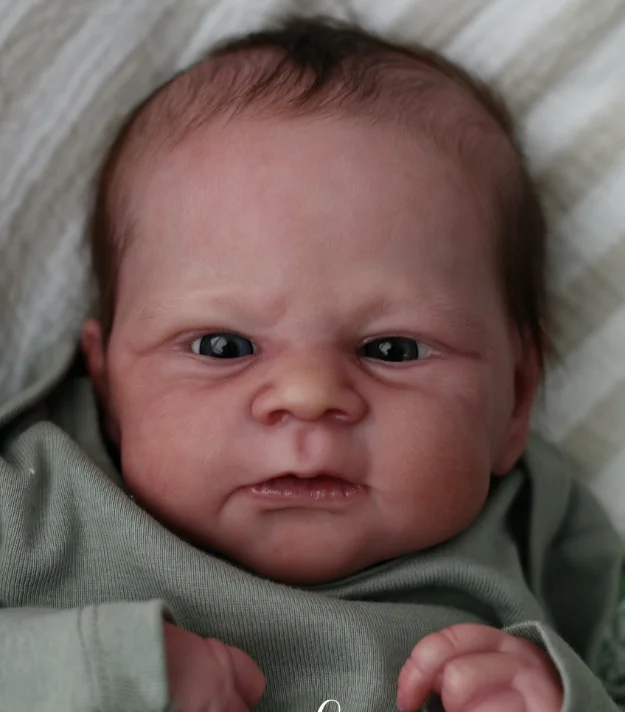 Мягкая на ощупь Гибкая кукла-реборн 17 дюймов Реалистичная свежая НЕОБРАБОТАННАЯ