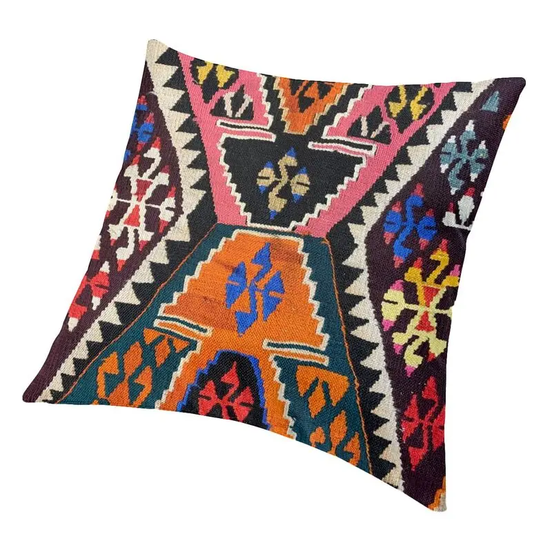 Kilim Navaho Weave Woven Textile Modern Throw Pillow Covers Bedroom Decoration Turkish Tribal Persian Ethnic Art Cushion Case | Дом и сад