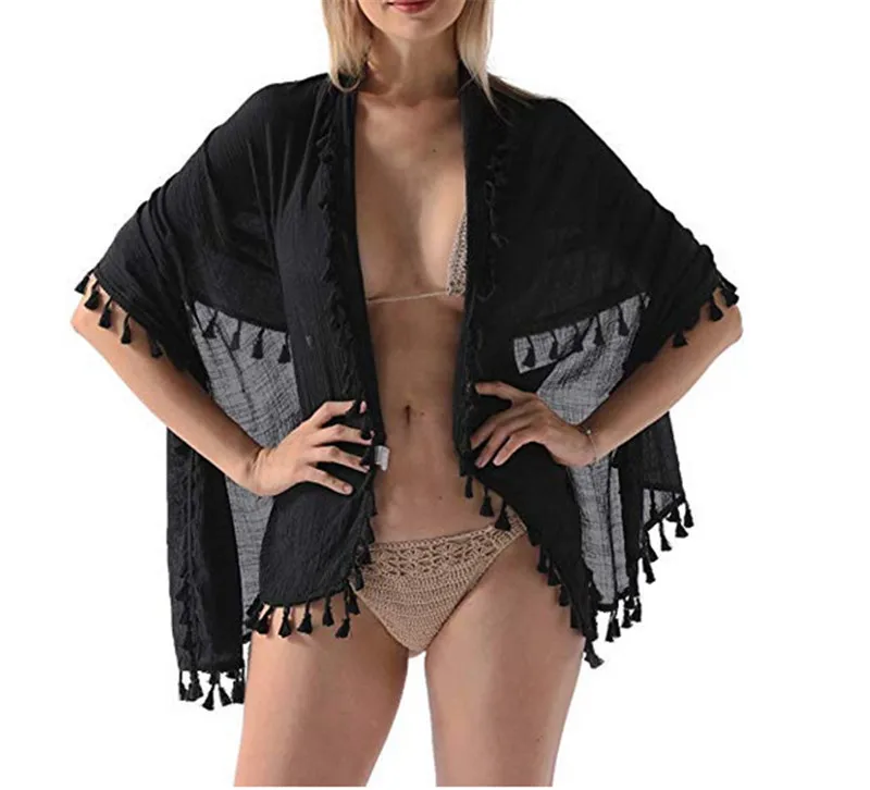 

New Sheer Beach Sarong Pareo Dress Mini Wrap Skirt Women Swimwear Bikini Cover Up
