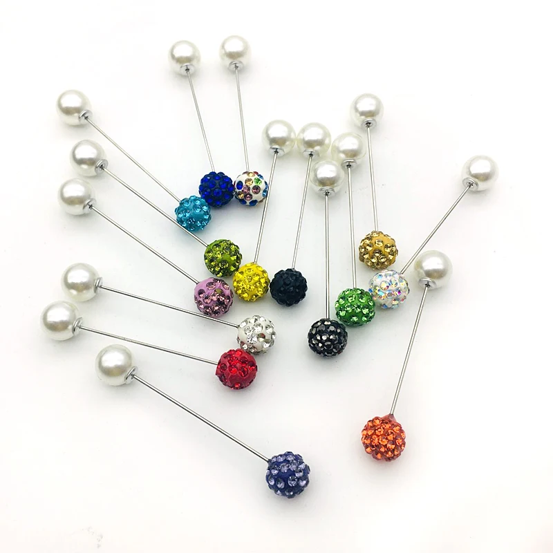 10 шт./компл. бриллиантовый шар Женский комплект свитер с двойной головкой бисером