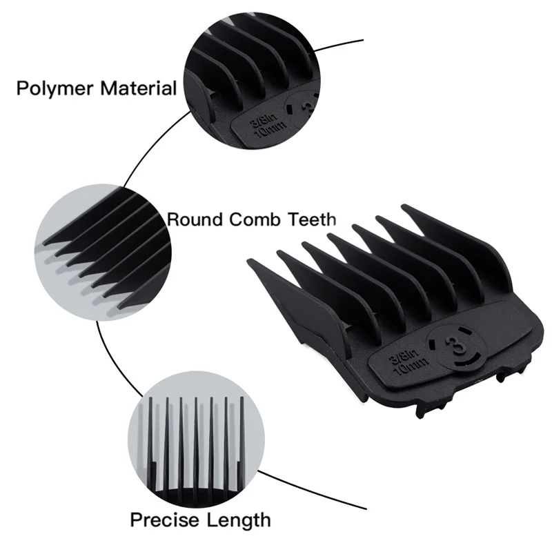 10 шт. Универсальный машинка для стрижки волос предел гребень сильный мессенджер
