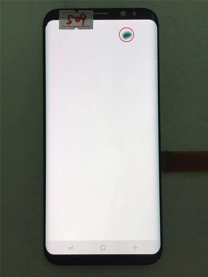 NO.509 ORIGINAL AMOLED LCD for SAMSUNG Galaxy Display S8+ Plus G955U G955F Touch Screen Digitizer With Black Dot - Цвет: NO.509