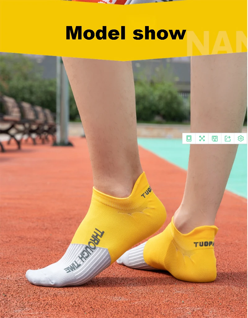 2021 New Spring Summer Men Women Sports Running Socks Protective Ankle Socks Thin Breathable Deodorant Fitness Short Socks Male