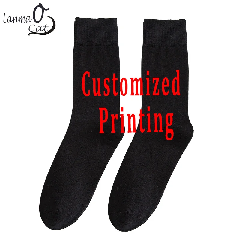 

Fashion Long Autumn Male Cotton Socks Custom Printing Socks Breatheable Dress Casual Crew Cotton Socks Long Socks For Male