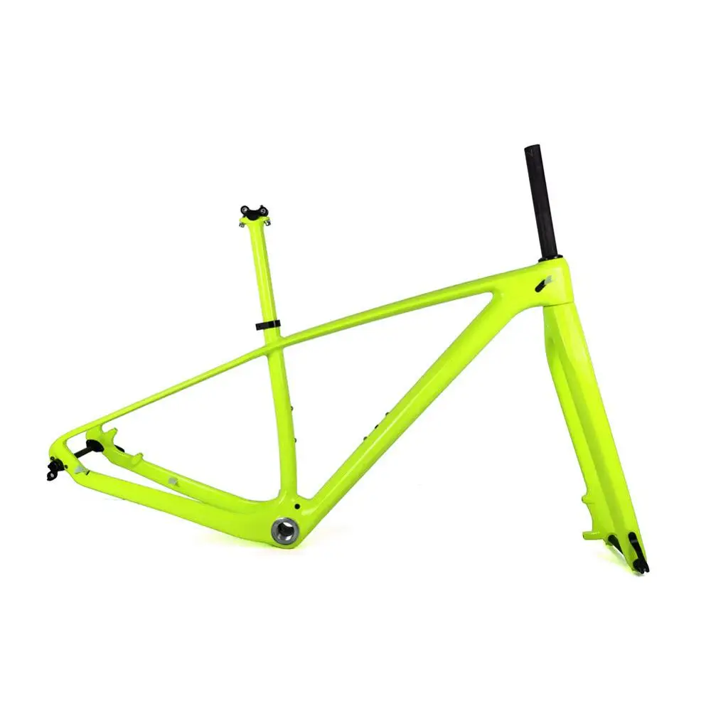 Spcycle 650B/27,5 er/29er MTB горный велосипед рамы из углеродного волокна, 142 мм через мост MTB велосипед карбоновые рамы 1" /17"/19" - Цвет: 29er 19Inch Glossy
