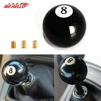 black 8 eight pool billiard ball gear shift knob w adapter universal vehicle atmt shifter lever head