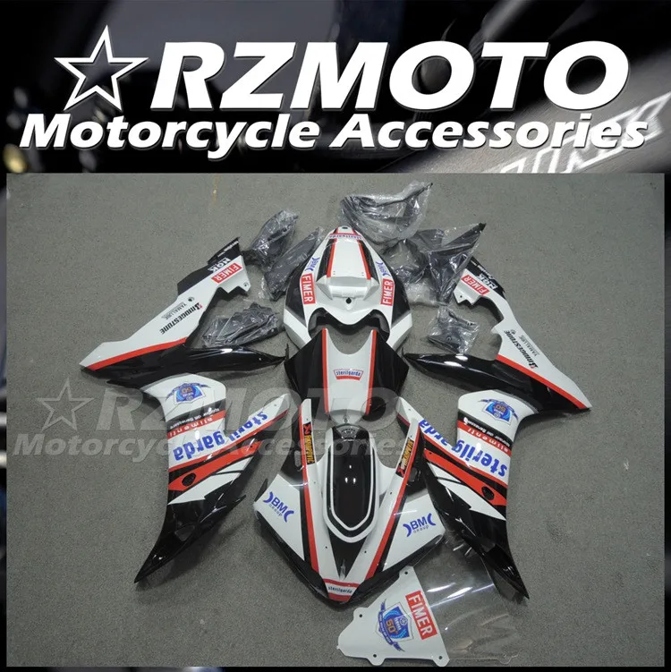 

Литьевая пресс-форма, новый комплект обтекателей из АБС-пластика для YAMAHA YZF-R1 R1 2004 2005 2006 04 05 06, комплект кузова, холодный красный, белый