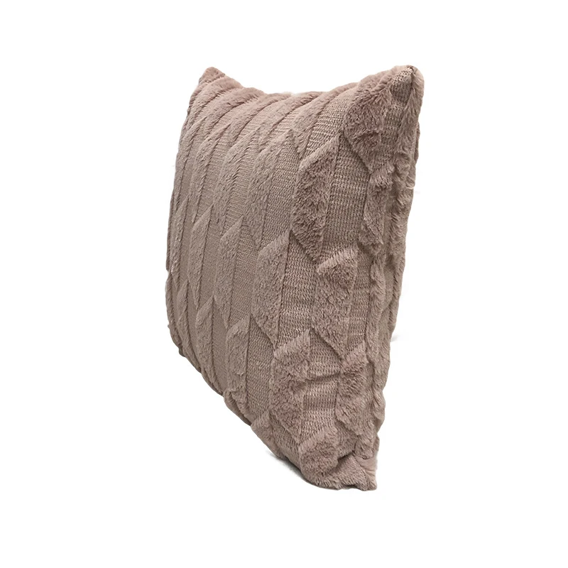 

Beige Plush Solid color Cushion Pillow Cushion Decorative Pillows Home Decor Throw Pillow Sofa