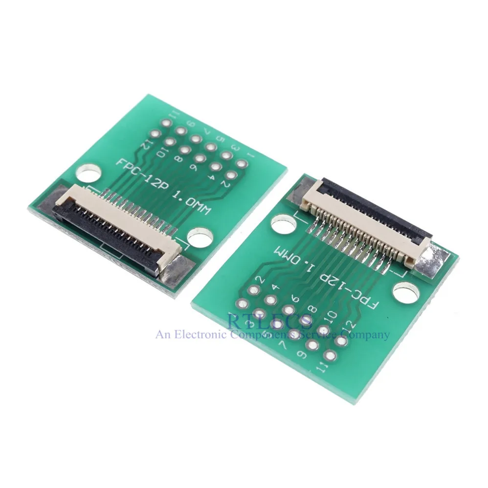 Гибкий плоский кабель FFC/FPC 2 шт. переходник с 12 контактами от 1 0 мм до 54 x 2x6