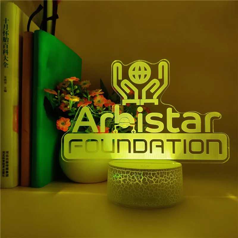 

Lamp Arbistar Foundation 3D Lamp Illusion Touch Night Light Auto Flash Multicolor RGB Home Decor USB Atmosphere Clock Base Gift