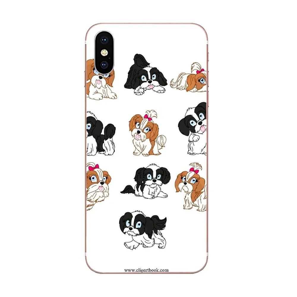 Мягкий резиновый чехол для телефона милый тцу щенков собак Galaxy J1 J2 J3 J330 J4 J5 J6 J7 J730 J8