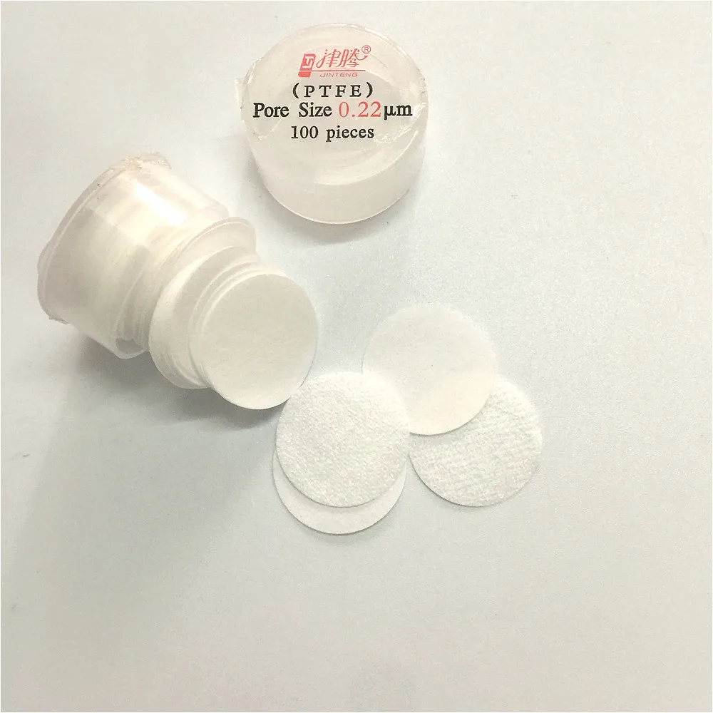 Микропористый мембранный фильтр PTFE диаметр 13 мм 25 гидрофильный микрофильтрующие