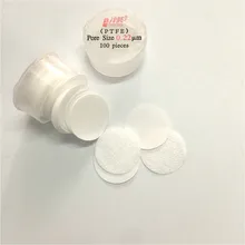 Микропористый мембранный фильтр PTFE диаметр 13 мм 25 гидрофильный