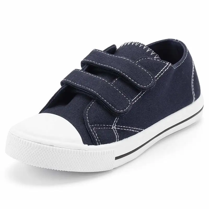 KushyShoo Kid Shoes Girls Sneakers Low Top Toddler Canvas with Dual Hook and Loops Solid Casual Children's 2019 | Детская одежда и