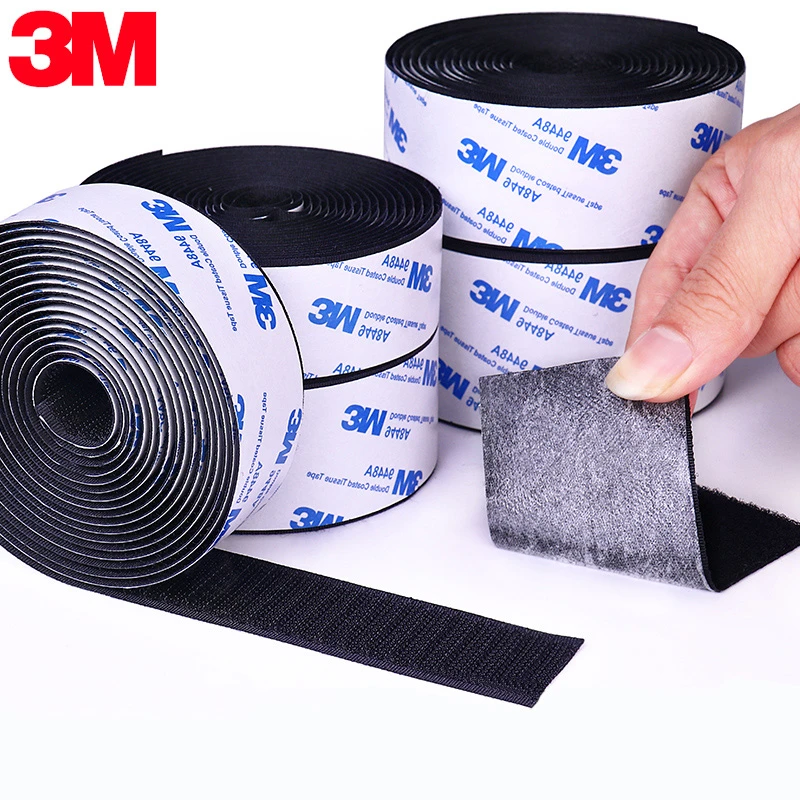 

1Meter/Pairs Strong Self adhesive Hook and Loop Fastener Tape nylon sticker velcros adhesive with Glue for DIY 20/25/30/38/50mm
