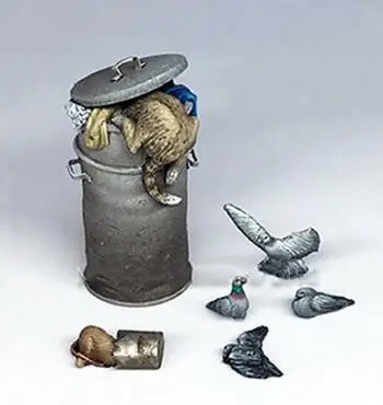 Unassambled 1/35 современный Животные набор аксессуаров статуэтка в виде миниатюрных