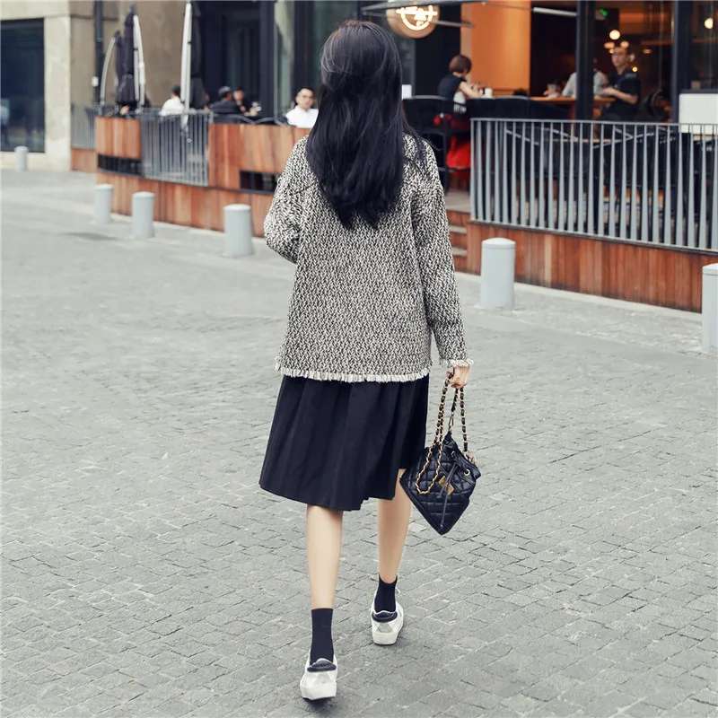 Осенние куртки для женщин винтажная куртка пальто Офисная элегантная верхняя