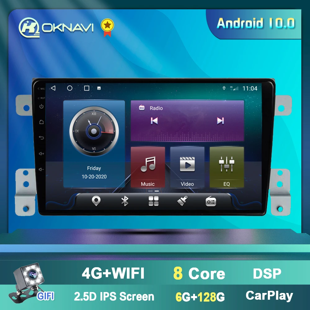 Автомагнитола для Suzuki Grand Vitra 2005-2015 Android 9 0 дюймов мультимедийный стереоплеер