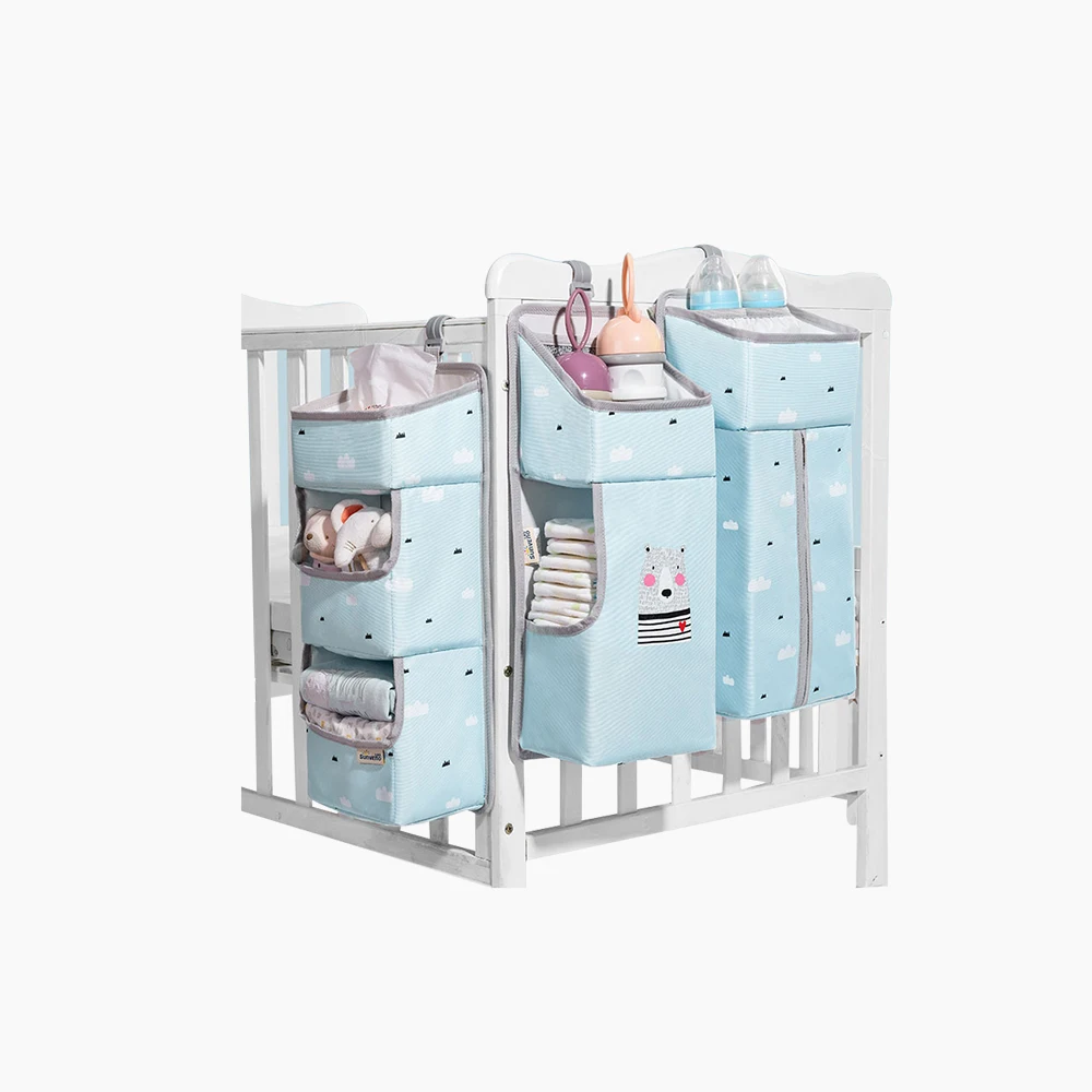 

Baby Crib Organizer Storage Bags Newbron Bed Storage Diaper Bag Caddy Organizer Hanging Bags Bedroom Closet Infant Bedding Set