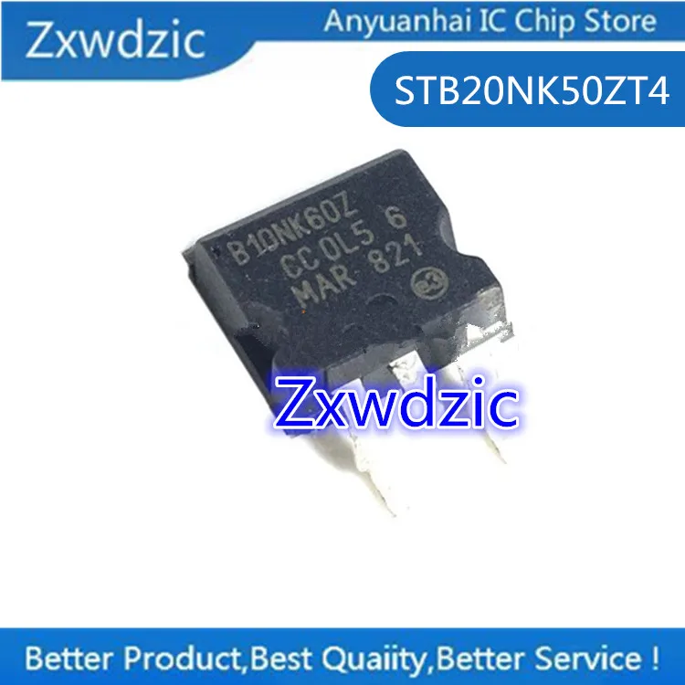 

10pcs 100% New Imported Original STB20NK50ZT4 STB20NK50Z B20NK50Z TO-263 FET N-Channel 500V 17A