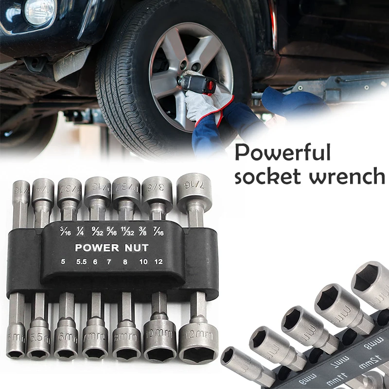 9 шт. 1/4 дюймов шестигранными битами Набор торцевых ключей шлицевые биты торцевой