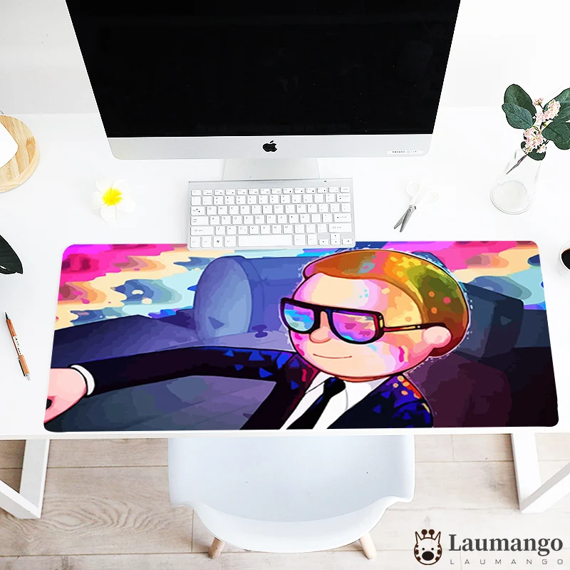 

Ricky and Morty Gamer Mouse Pad Creative Design Anime xxl Mousepad Desk Mat Large Size mouse mat