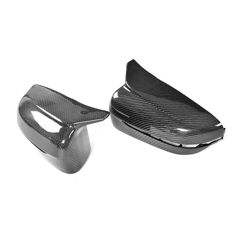 

2Pcs Car Carbon Fiber Side Rear View Mirror Cover Replacement For-BMW 5 Series G11 G12 G30 G38 2017-2019