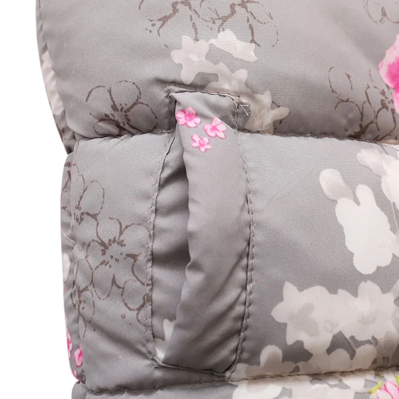 

Casual Winter Autumn Girls Thick Vest Coats Baby Western Style Floral Pattern Cardigan Waistcoat Children Clothes 2-7Years