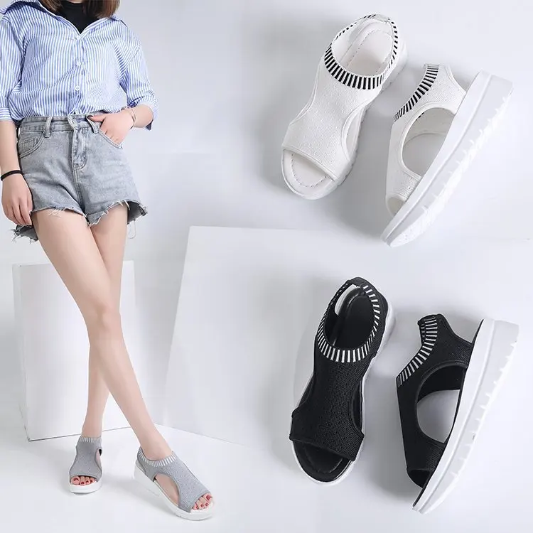 

Wedges Shoes for Women Platform Gladiator Sandals Summer Casual Shoes Woman Peep Toe Sandals Flip Flops Slipper 2019