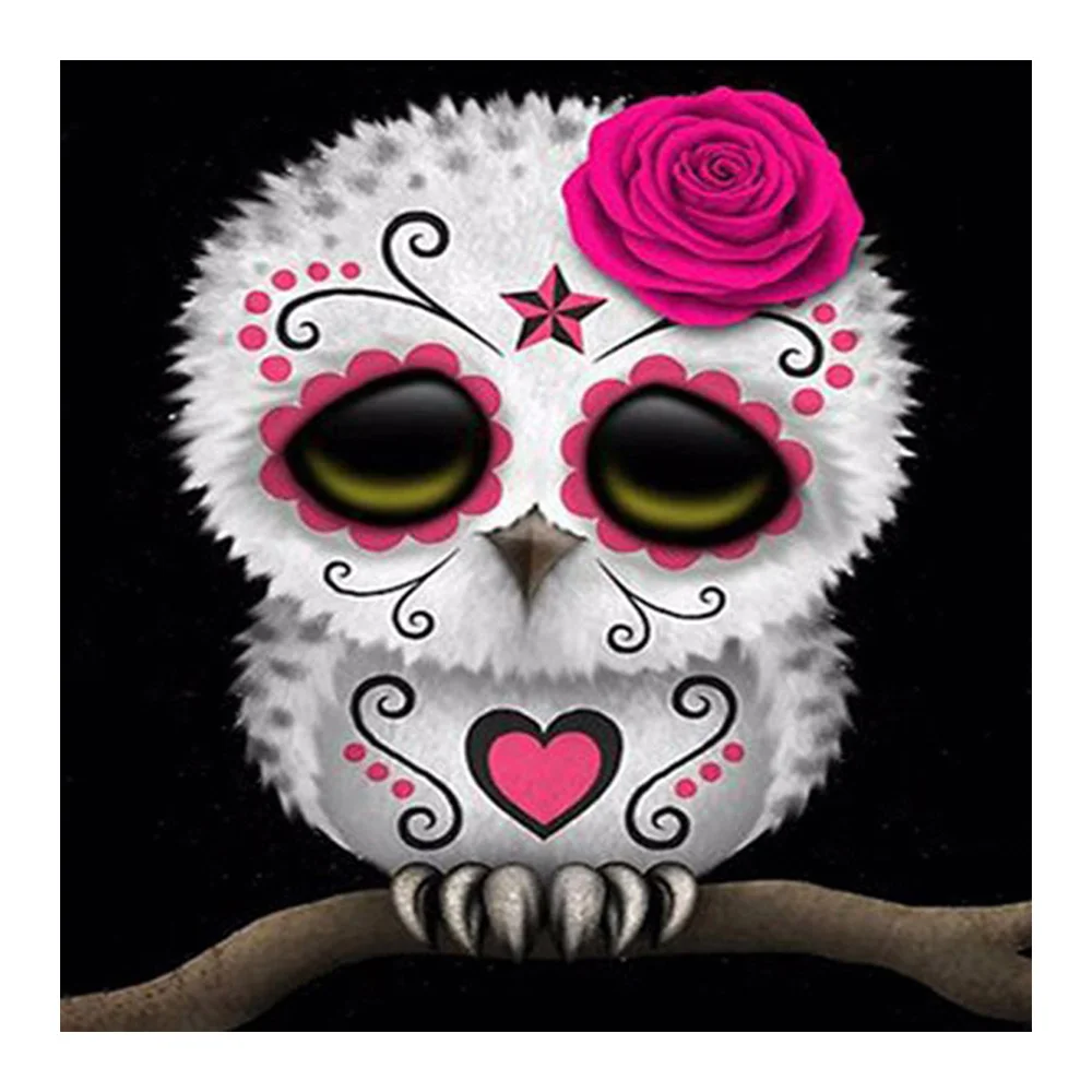 Хэллоуин Алмазная картина Сова круглый полный дрель мультфильм животных