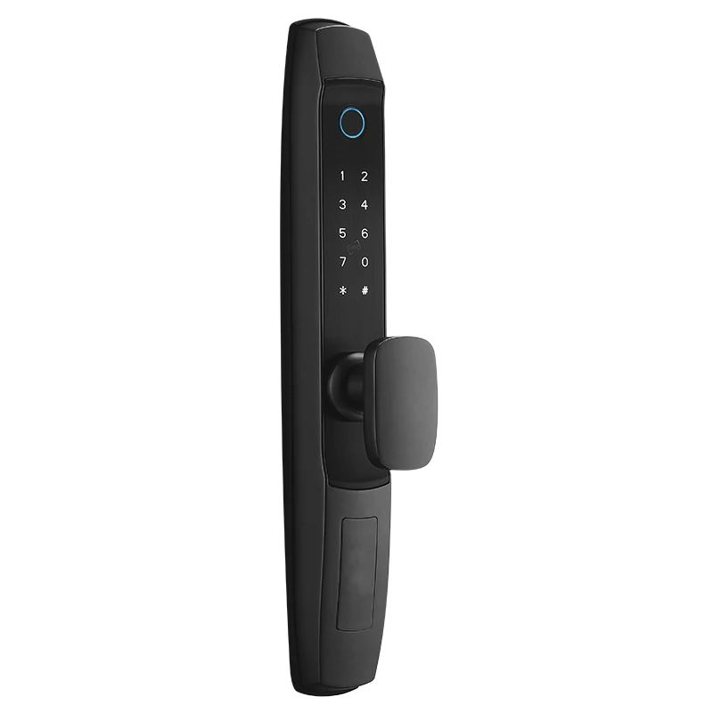 TUYA WIFI Mobile Phone Unlock Keyless Fingerprint Magnetic Card Password Outdoor Home Electric Deadbolt Smart Iron Door Lock
