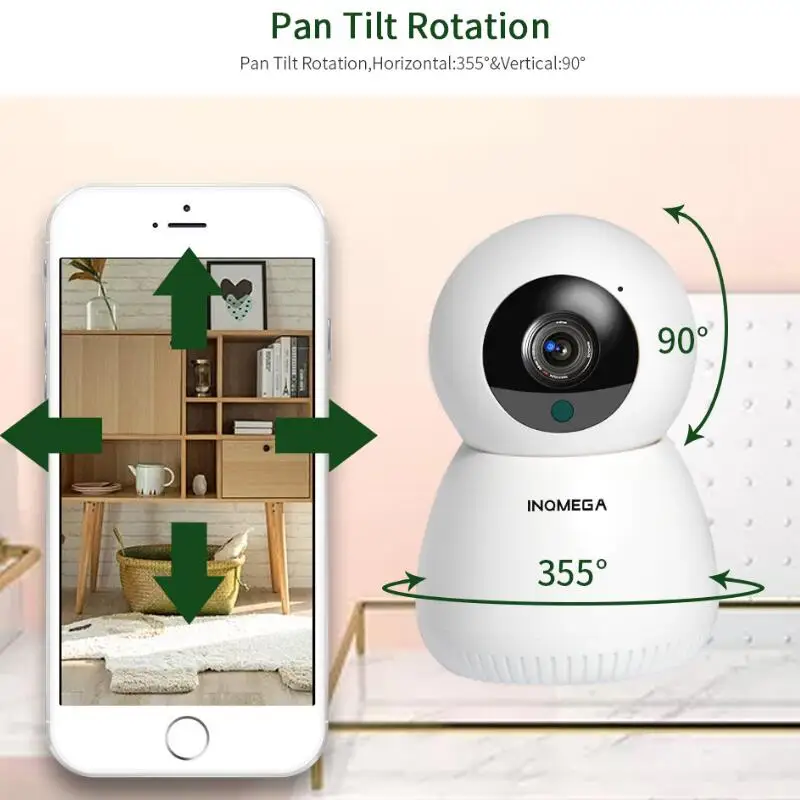 Мини-камера INQMEGA 1080P внутренняя камера видеонаблюдения дневное и ночное видение