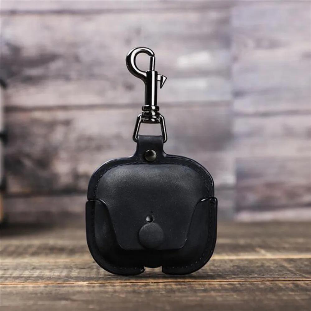 

Защитный кожаный чехол с крючком для беспроводных наушников Airpods 3