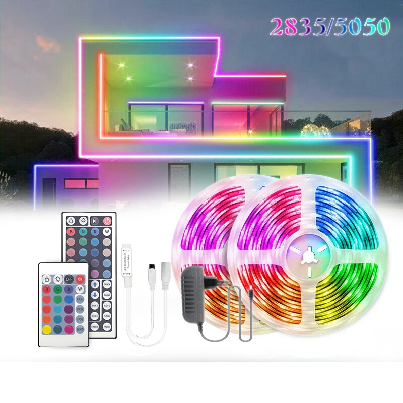 

LED Light Strips Bluetooth WIFI Controller Flexible RGB 5050 Color Changing Chasing Effect Night light Luminous String RGB Strip