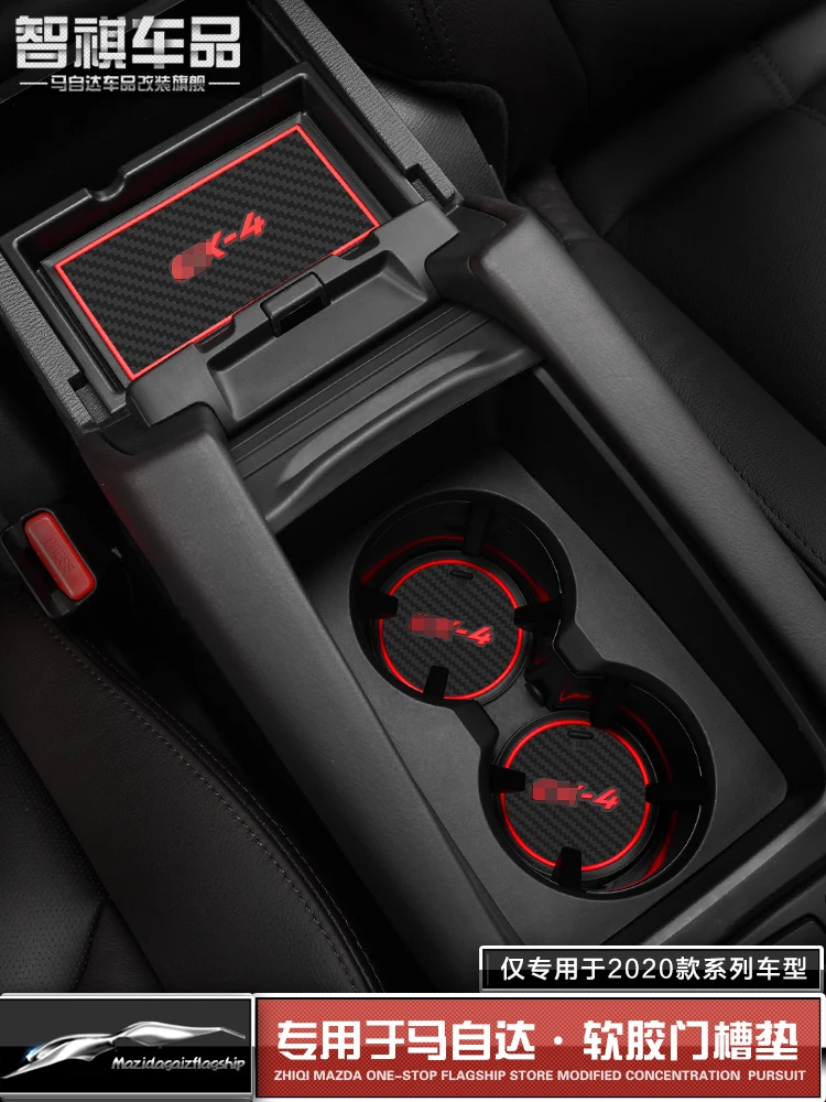 

Нескользящие Коврики для Mazda 3 Axela 2020, Нескользящие Коврики для чашек, противоскользящие наклейки на дверные канавки, автомобильные аксессуа...