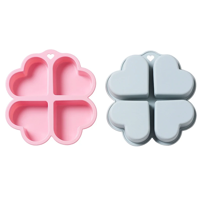 

DIY Silicone Mold Cake 4 Holes Love Heart Baking Pastry Tools Cake Decorating mould Kitchen Oven Accessories Gadget 2020 New