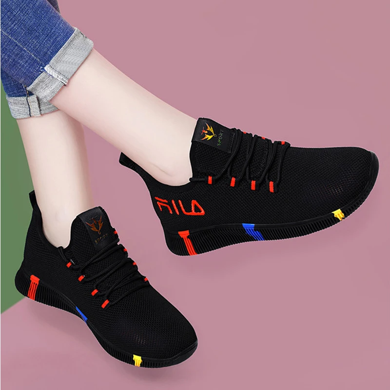 

Women Tennis Shoes Platform Sneakers Woman Athletic Breathable Sport Shoes Basket Femme Tenis Feminino 2021 Zapatillas Mujer