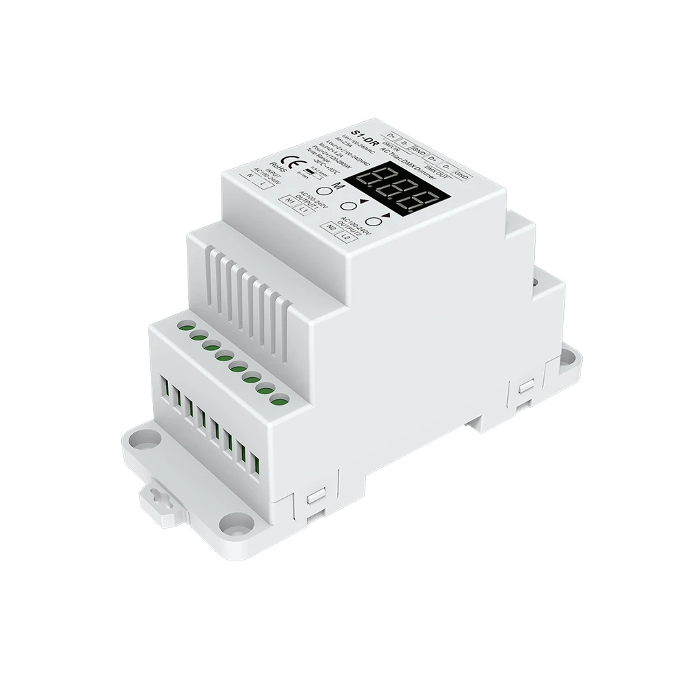 Новый Двухканальный декодер DMX DMX512 1 А 576 Вт преобразует контроллер Triac с