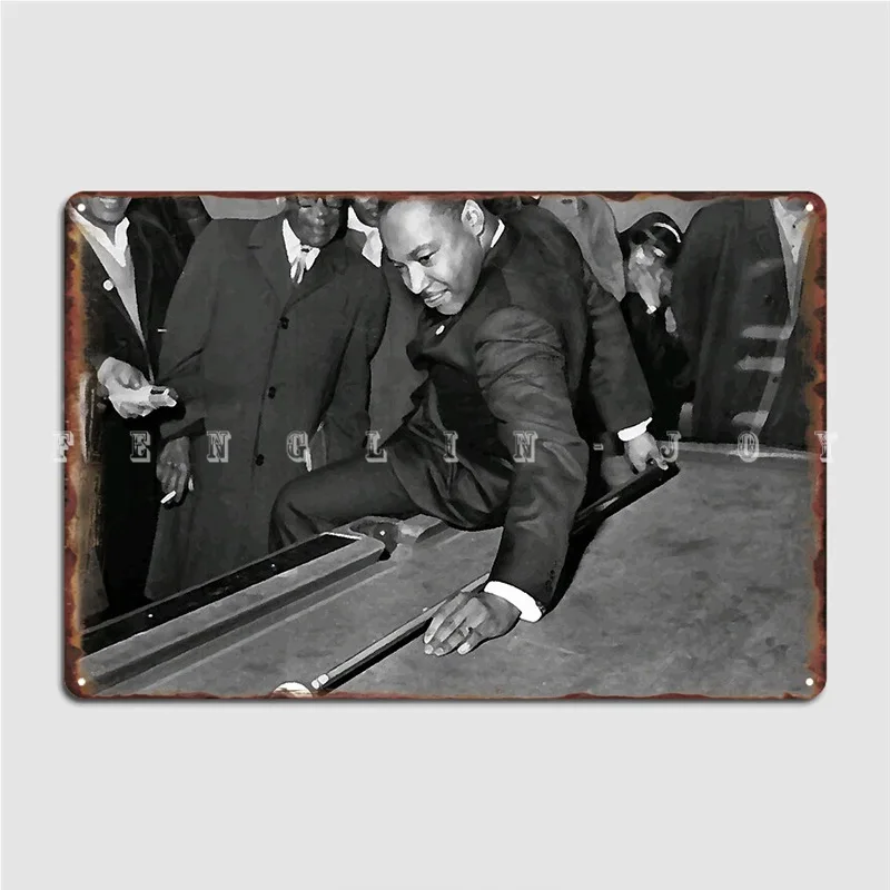 Martin Luther King Jr. Mlk бассейн бильярдный дизайн металлический плакат для кинотеатра