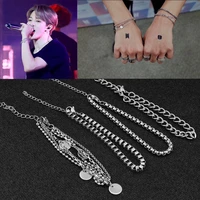 titanium steel celebrity inspired multi layer bracelet korean style men and women cool all match bracelet wholesale