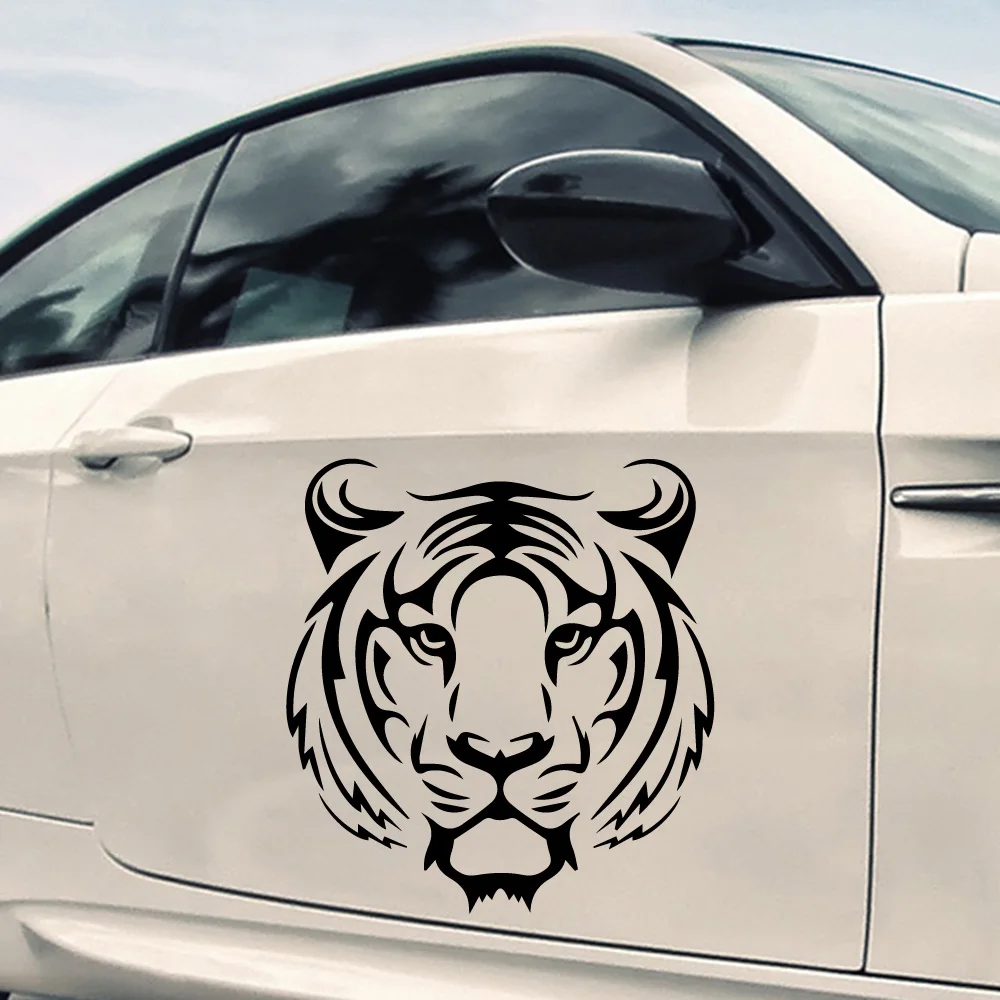 

Cool Design Tiger Auto Sticker Rearview Mirror Decal Car Window Bumper Cute Waterproof Removable