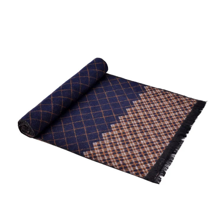 Прямая поставка 2020 мужской зимний шарф роскошный брендовый клетчатый