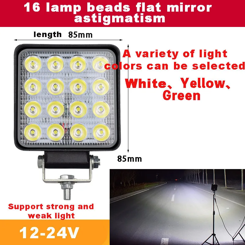 

Car LED Bar Worklight 12V/24V Light Fog Lamp 48W Offroad Work Light 4x4 LED Tractor Headlight Bulbs Spotlight for Truck ATV 4 i