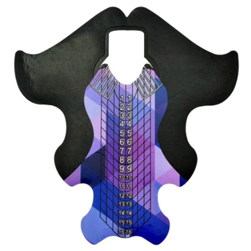 

300 Pcs Self Adhesive Nail Form Stickers for Gel Acrylic Nail Tips Extension Acrylic Curve