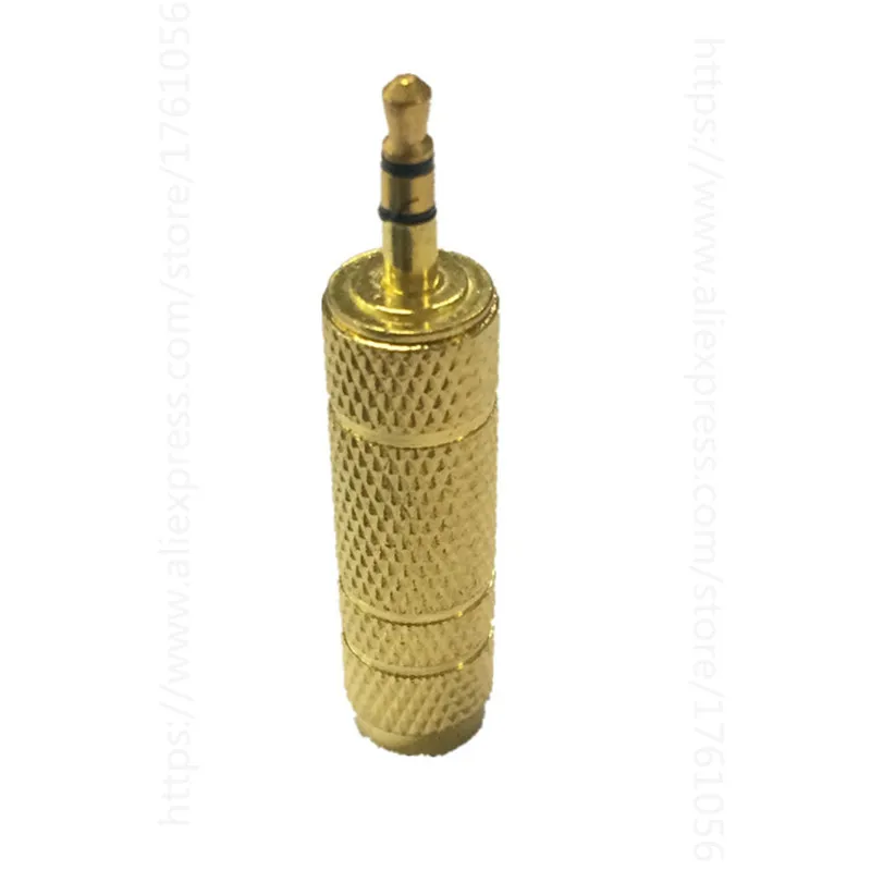 1 шт. золотой цвет 6 35 Женский до 3 5 штекер стерео адаптер переходник для наушников